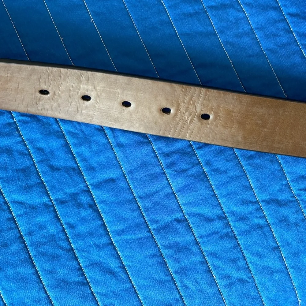 ARIAT Lucinda Womens brown leather oval turquoise silver concho western belt - Picture 4 of 10